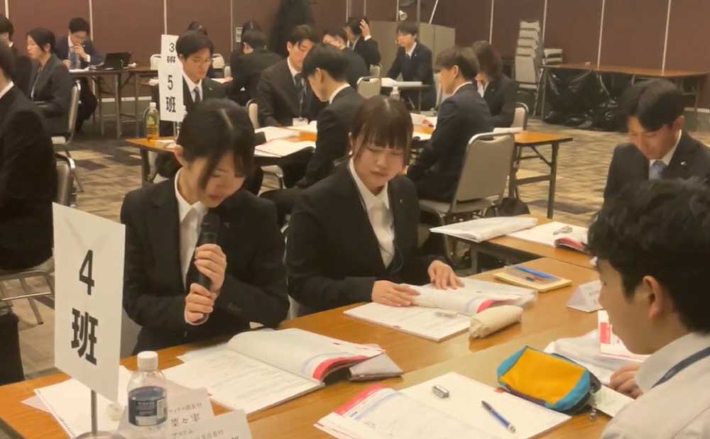 新入社員研修の風景